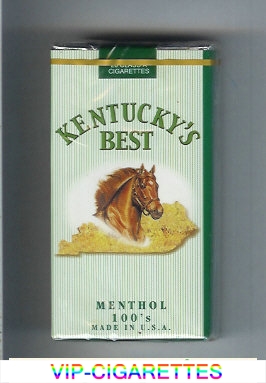 Kentucky's Best Menthol 100s cigarettes soft box