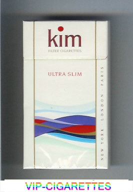 Kim Ultra Slim 100s cigarettes hard box