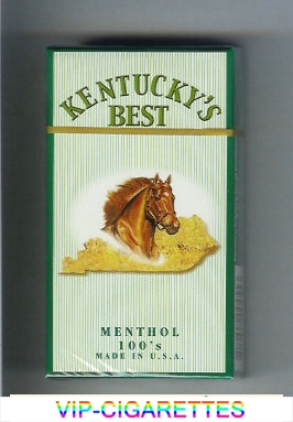 Kentucky's Best Menthol 100s cigarettes hard box