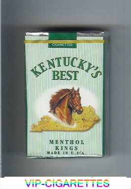 Kentucky's Best Menthol Kings cigarettes soft box
