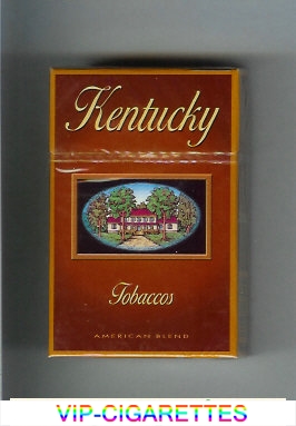 Kentucky Tobaccos American Blend cigarettes hard box