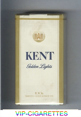 Kent Golden Lights 100s cigarettes soft box