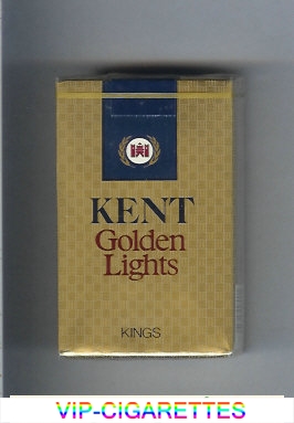 Kent Golden Lights kings cigarettes soft box