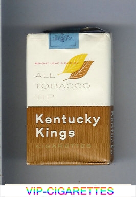 Kentucky Kings All Tobacco Tip cigarettes soft box