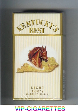 Kentucky's Best Light 100s cigarettes hard box