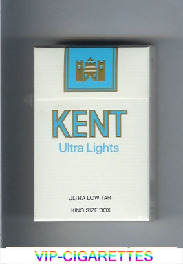 Kent Ultra Lights cigarettes hard box