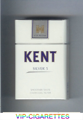 Kent USA Blend Silver 5 Smoosher Taste Charcoal Filter cigarettes hard box