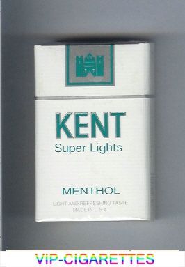 Kent Super Lights Menthol cigarettes hard box