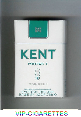 Kent USA Blend Mintek 1 Premium Lights 8 cigarettes hard box
