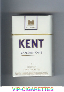 Kent USA Blend Golden One 1 Lightest Charcoal Filter cigarettes hard box