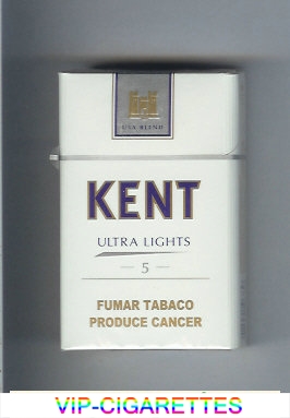 Kent USA Blend Ultra Lights 5 cigarettes hard box