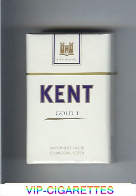 Kent USA Blend Gold 1 Smoshest Taste Charcoal Filter cigarettes hard box