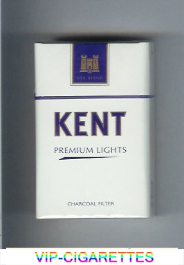 Kent USA Blend Premium Lights Charcoal Filter cigarettes hard box