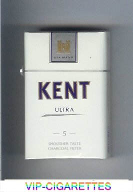 Kent USA Blend Ultra 5 Smoosher Taste Charcoal Filter cigarettes hard box