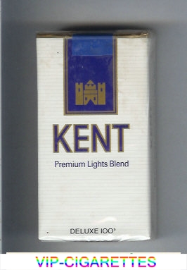 Kent Premium Lights Blend Deluxe 100s cigarettes soft box