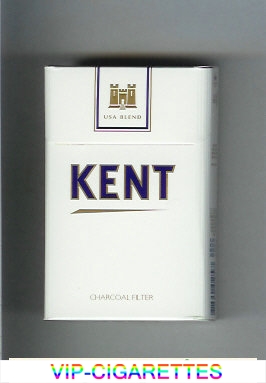 Kent USA Blend Charcoal Filter white and white cigarettes hard box