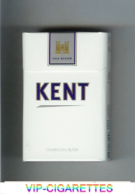 Kent USA Blend Charcoal Filter white and grey cigarettes hard box