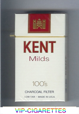 Kent Milds 100s Charcoal Filter cigarettes hard box