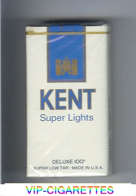 Kent Super Lights Deluxe 100s cigarettes soft box