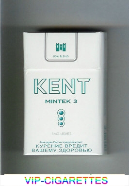 Kent USA Blend Mintek 3 1 mg Lights cigarettes hard box