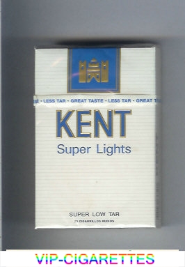 Kent Super Lights cigarettes hard box