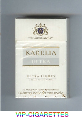 Karelia Ultra Ultra Lights Double Action Filter cigarettes hard box