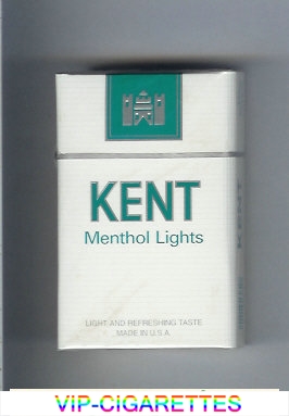 Kent Menthol Lights cigarettes hard box