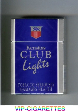 Kensitas Club Lights cigarettes hard box