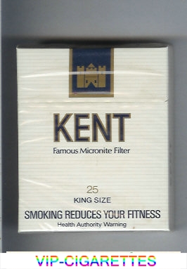 Kent Famous Micronite Filter 25s cigarettes hard box