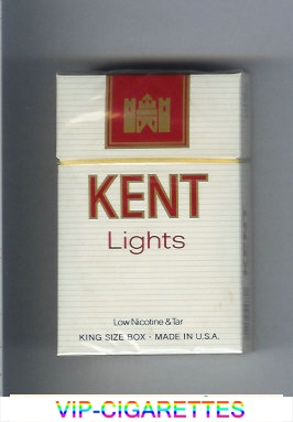 Kent Lights cigarettes hard box