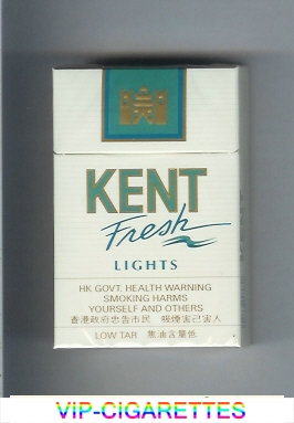 Kent Fresh Lights cigarettes hard box