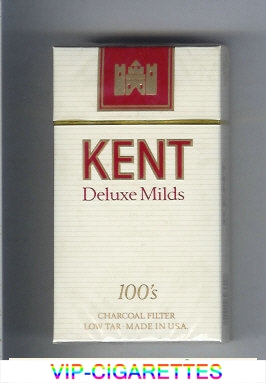 Kent Deluxe Mild Charcoal Filter 100s cigarettes hard box