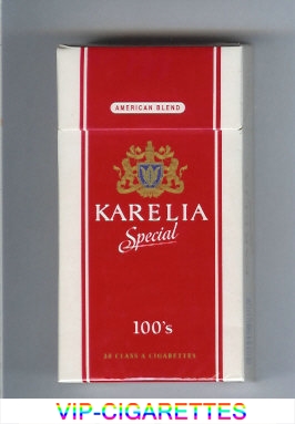 Karelia Special American Blend 100s cigarettes hard box