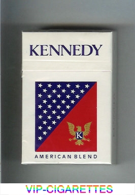 Kennedy American Blend cigarettes hard box