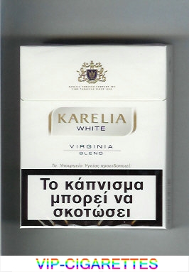 Karelia White Virginia Blend 25s cigarettes hard box