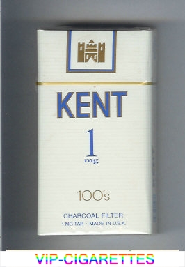 Kent 1 mg Charcoal Filter 100s cigarettes hard box