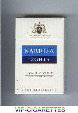 Karelia Lights Low Nicotine Special Airstream Filter cigarettes hard box