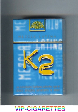 K2 Mezcla Latina cigarettes hard box