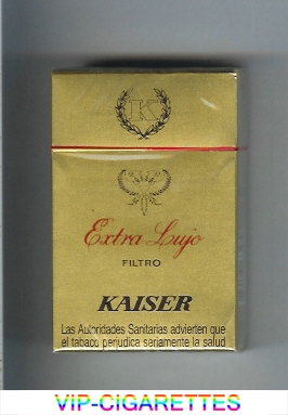 Kaiser Extra Lujo Filtro cigarettes hard box