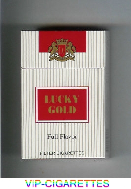 Lucky Gold Full Flavor Filter Cigarettes hard box