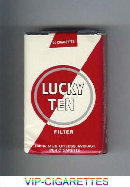 Lucky Ten Cigarettes soft box