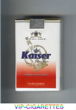 Kaiser Filtro Luxo American Blend Special white and red cigarettes soft box