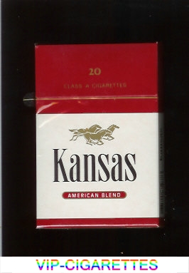 Kansas American Blend cigarettes hard box