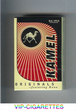 Kamel Originals featuring Rona cigarettes hard box