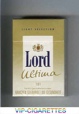 Lord Ultima 101 Light Selection cigarettes hard box