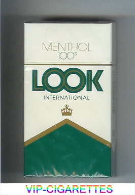 Look International Menthol 100s cigarettes hard box