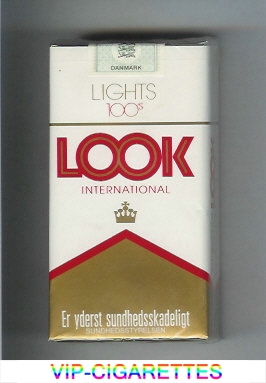 Look International Light 100s cigarettes soft box