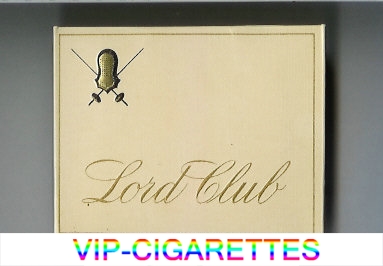 Lord Club cigarettes wide flat hard box