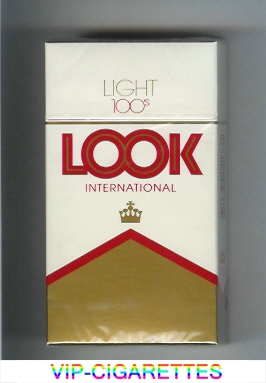 Look International Light 100s cigarettes hard box