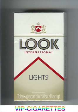 Look International Lights 100s cigarettes hard box